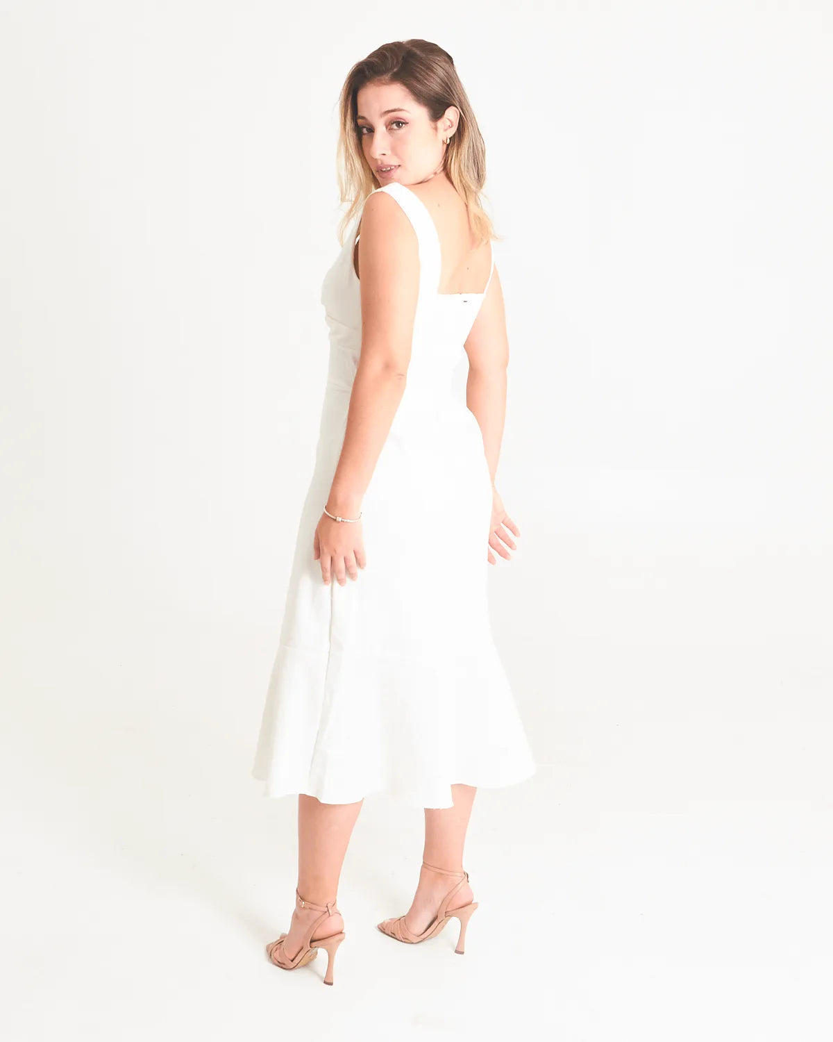 VESTIDO LUNENDER 45476 BRANCO OFF GG