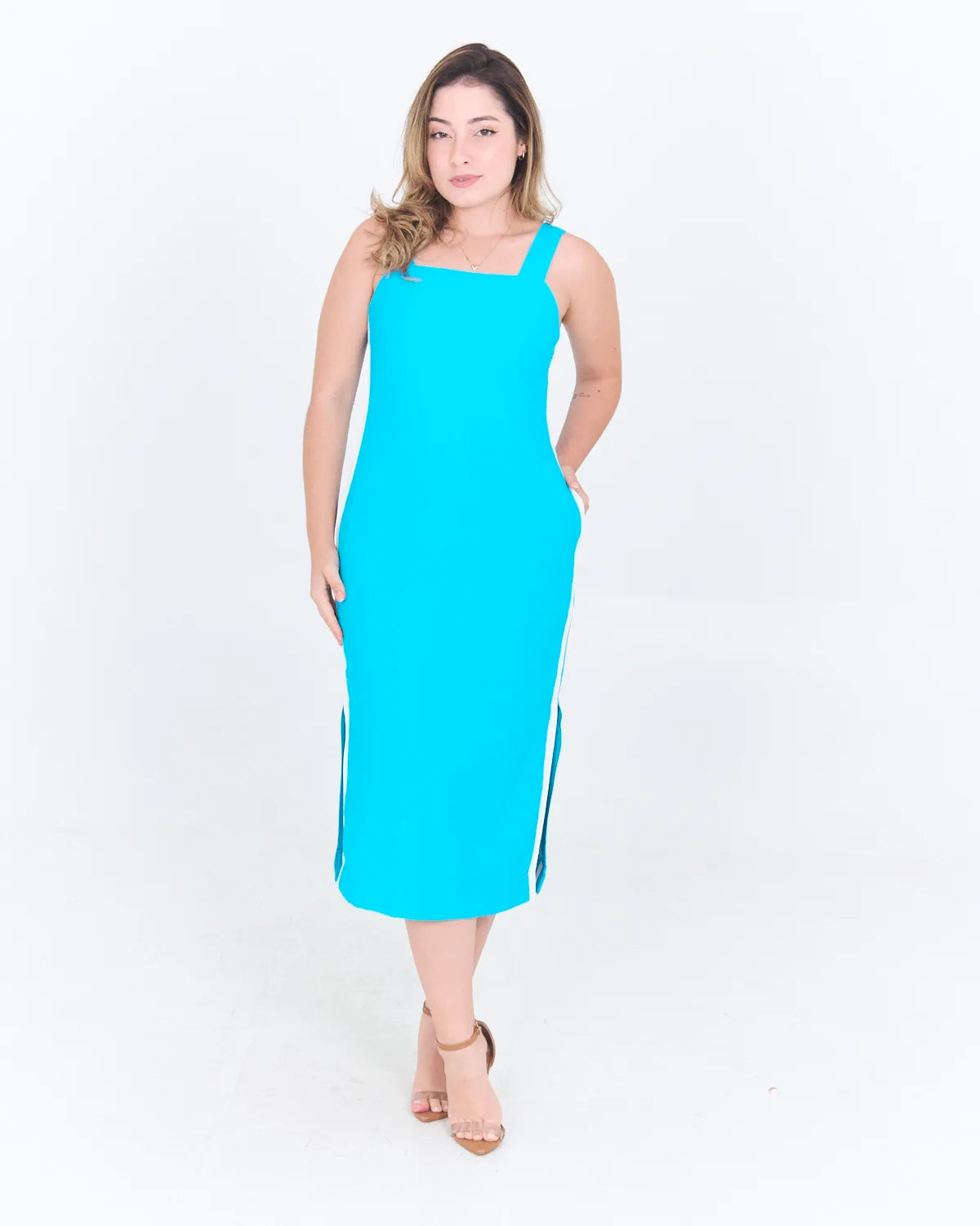 VESTIDO MI&CO 1420 SALMON G