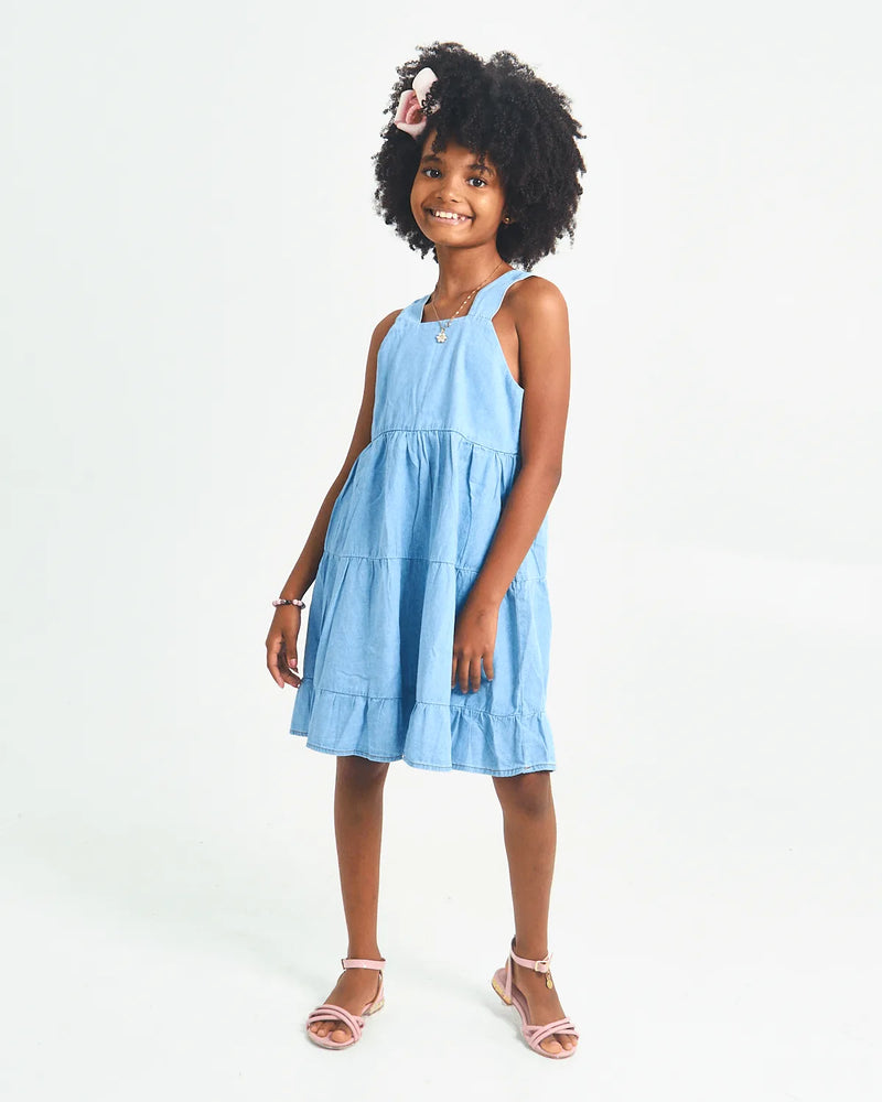 VESTIDO INF ROVITEX 1124432 JEANS CLARO 10