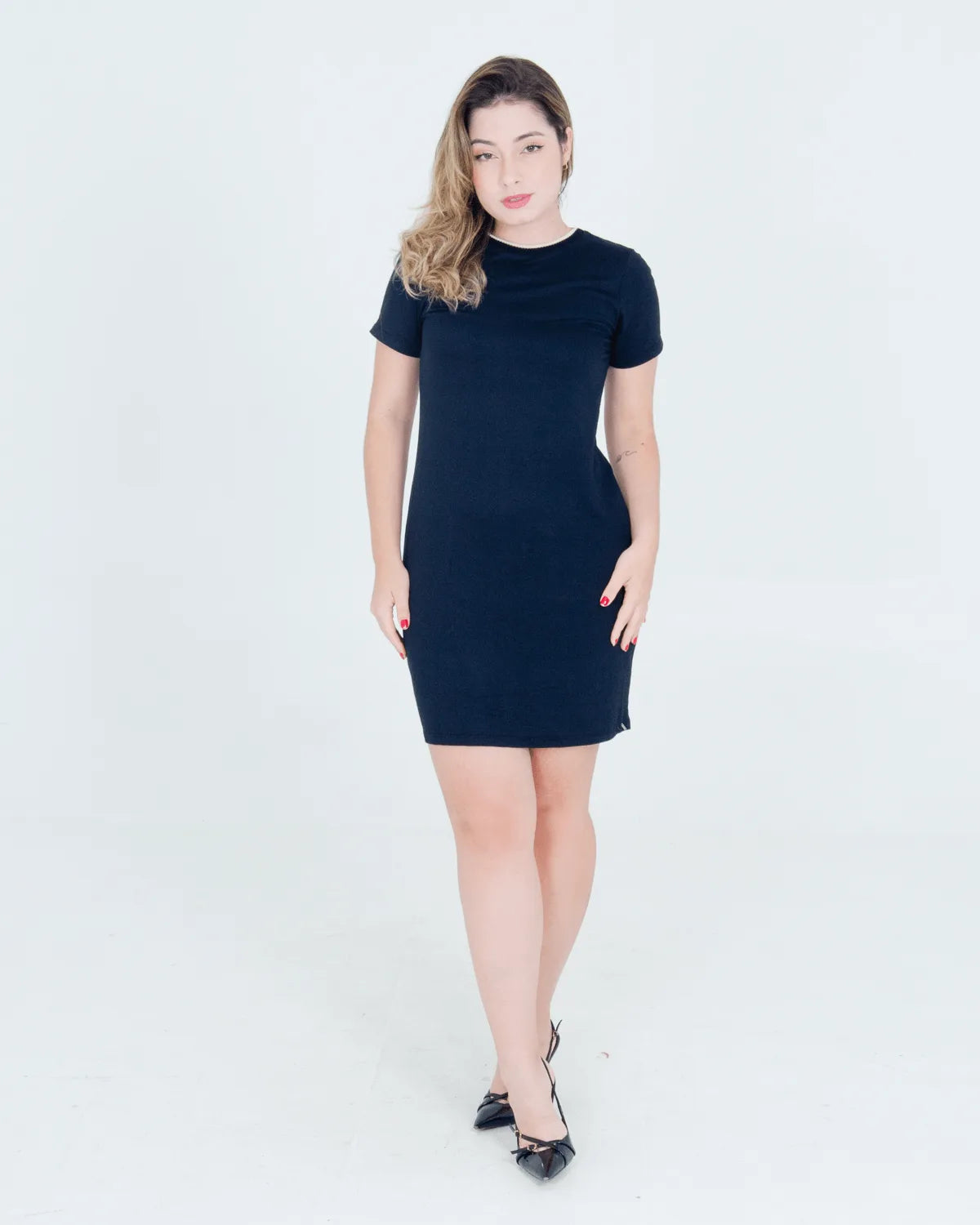 VESTIDO LUNENDER 49483 PRETO M