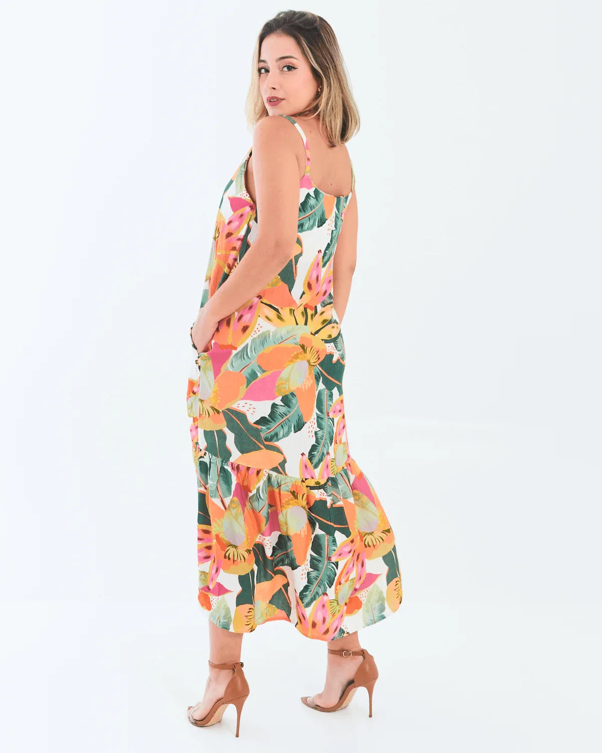 VESTIDO MALWEE 1000102426 AMARELO GG