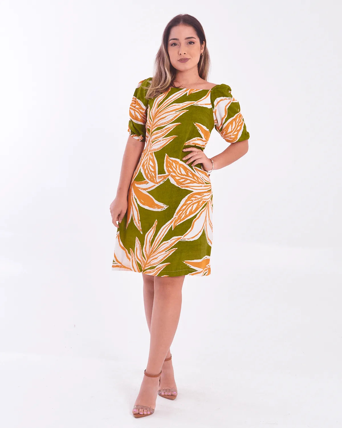 VESTIDO SAFIRA MANGA ELAS/COSTA