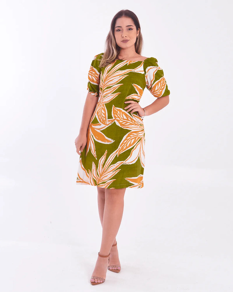 VESTIDO SAFIRA MANGA ELAS/COSTA