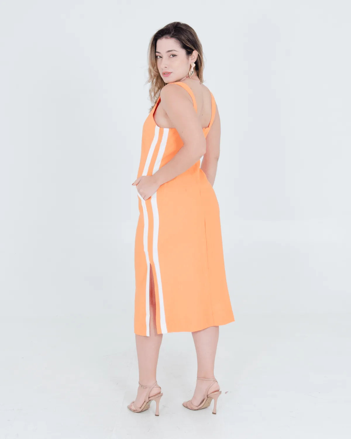 VESTIDO MI&CO 1420 SALMON G