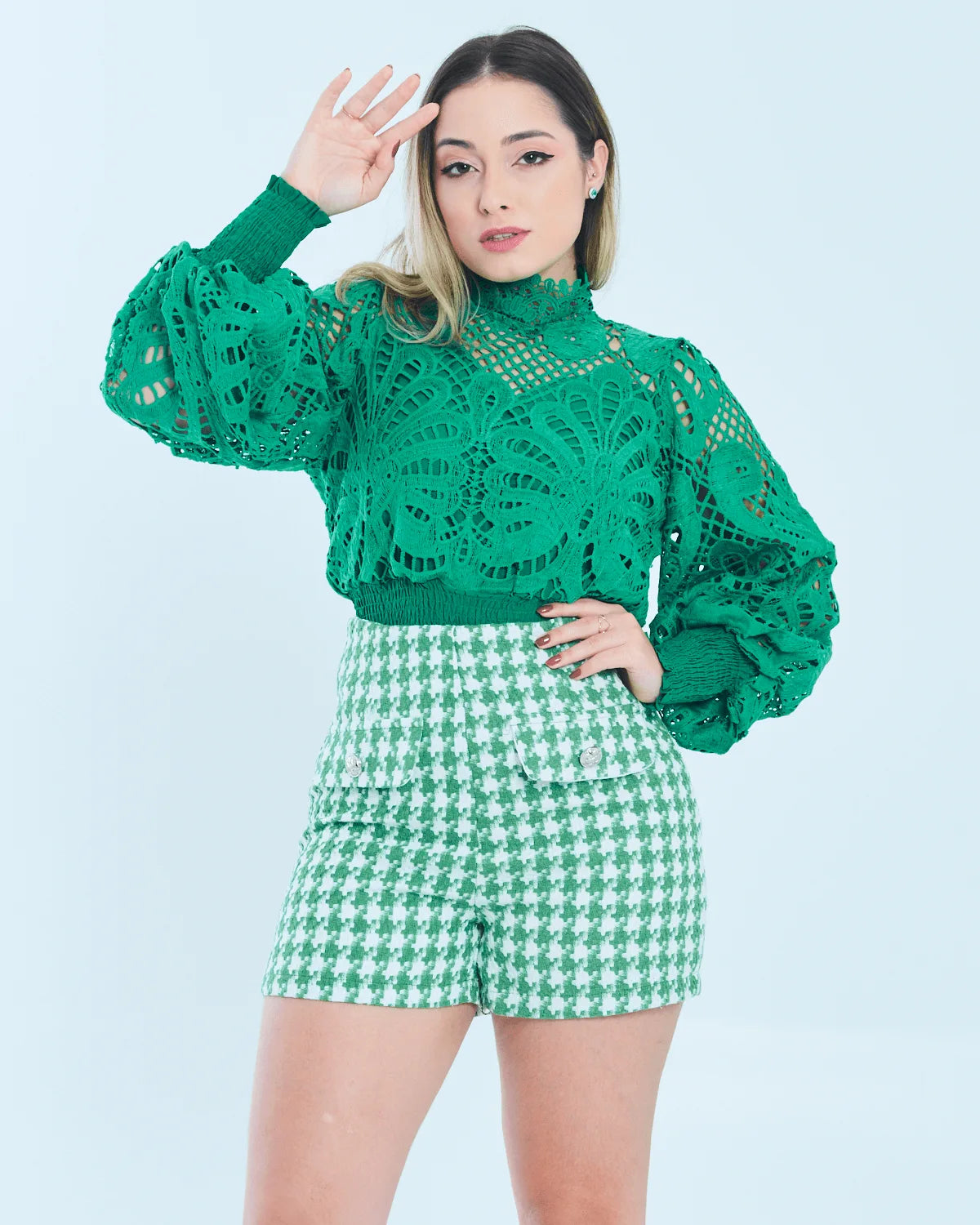 BLUSA TOP CHARME SL2227 AZUL M