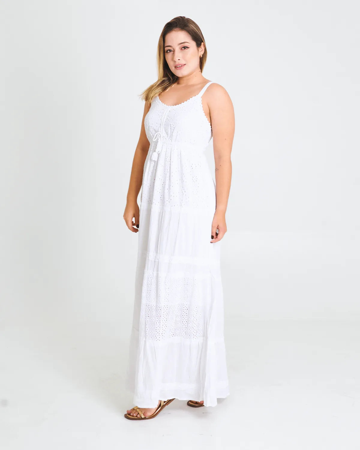 VESTIDO INDIA FASHION 9567 BRANCO GG
