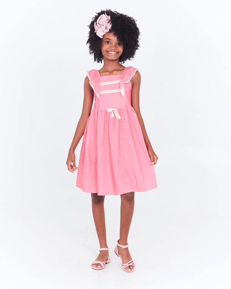 VESTIDO INF LUNENDER 46588 ROSA 01
