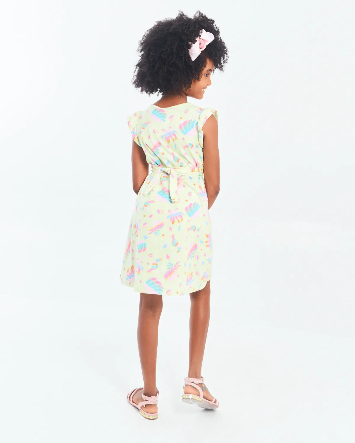 VESTIDO INF LUNENDER 19167 VERDE 10
