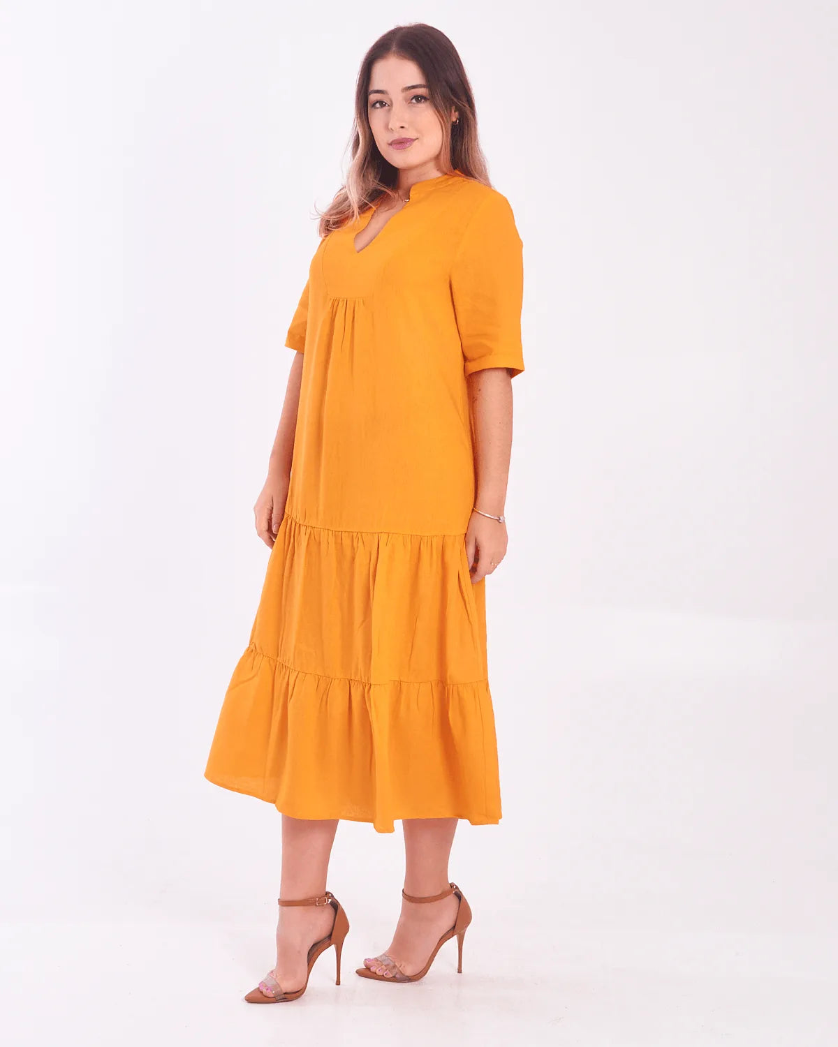 VESTIDO MALWEE 1000108221 LARANJA GG
