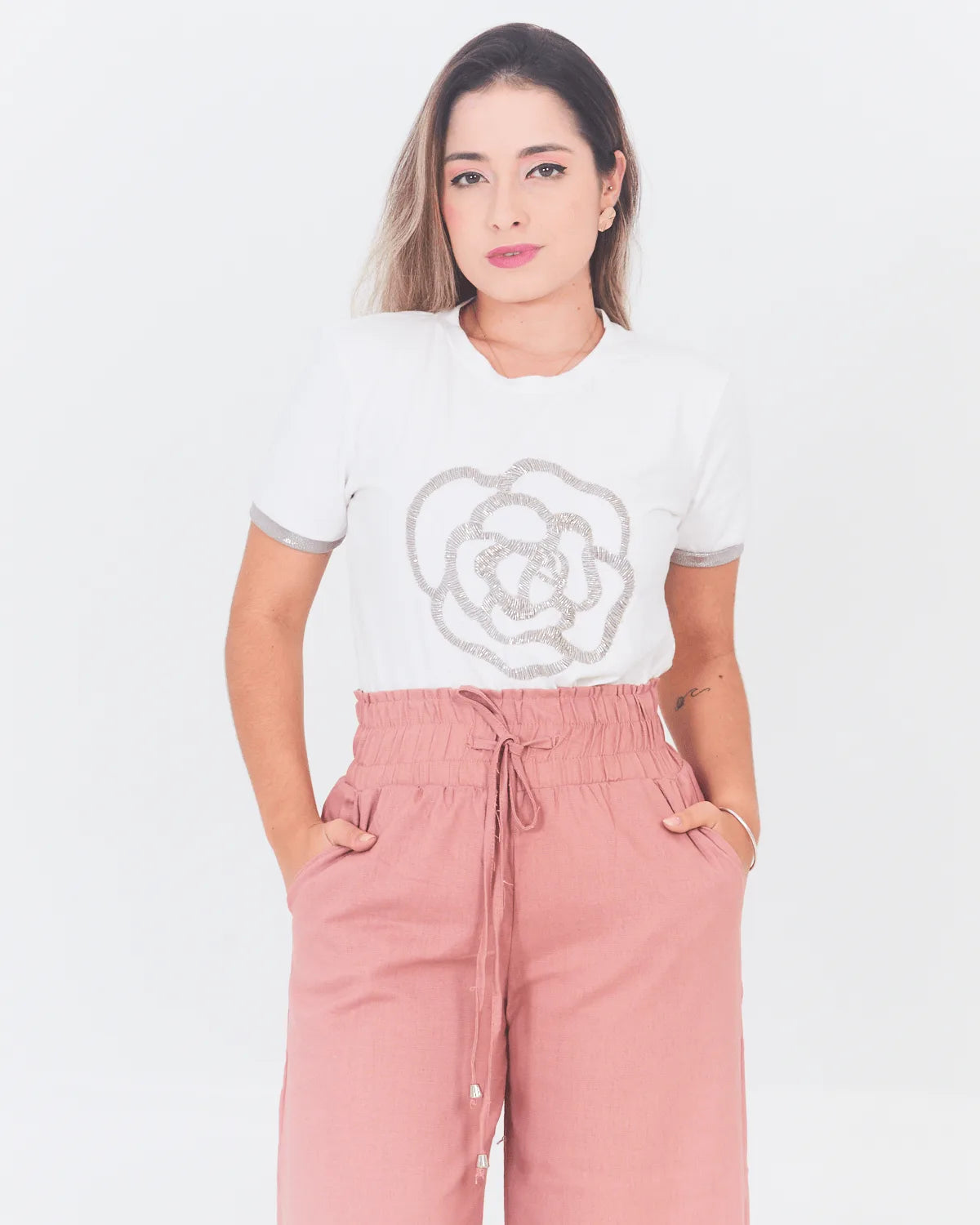 T-SHIRT LOVE IT 43992 BRANCO M