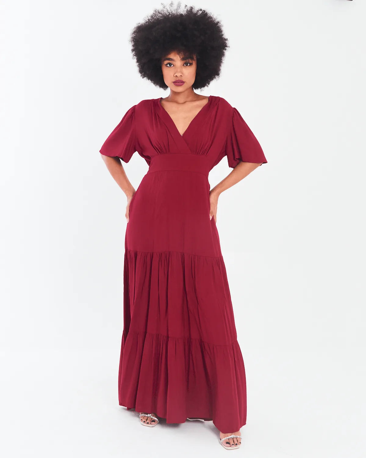 VESTIDO SAFIRA LONGO/V/MANGA BRANCO G