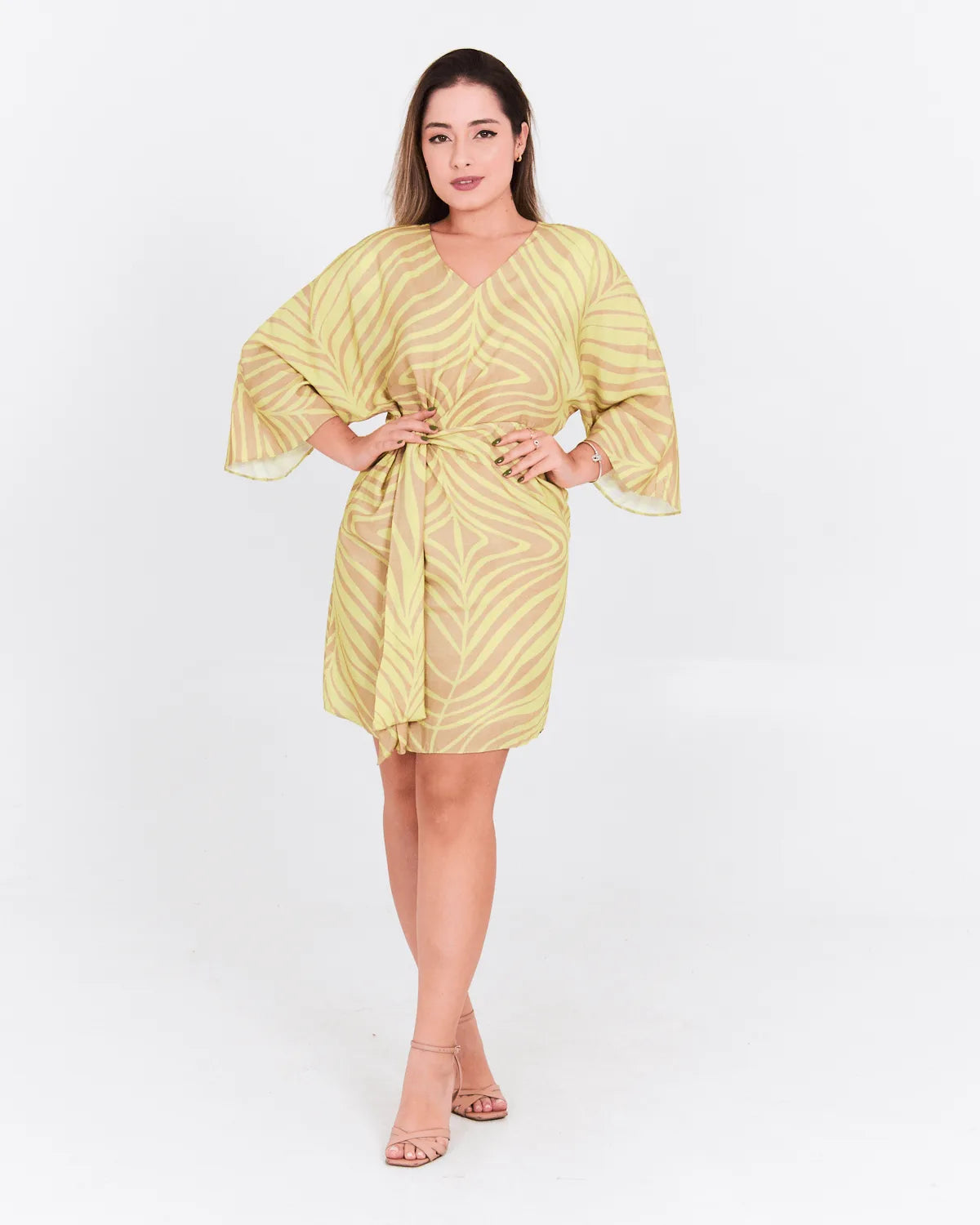 VESTIDO LUNENDER 67994 BEGE P