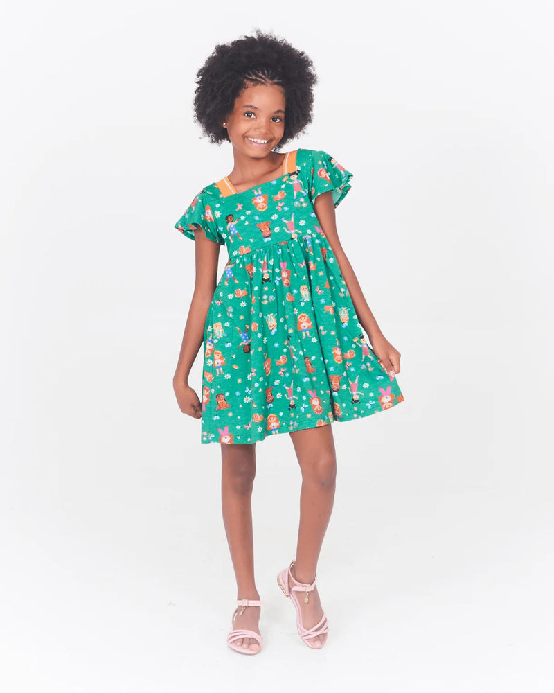 VESTIDO INF LUNENDER 67948 VERDE 01