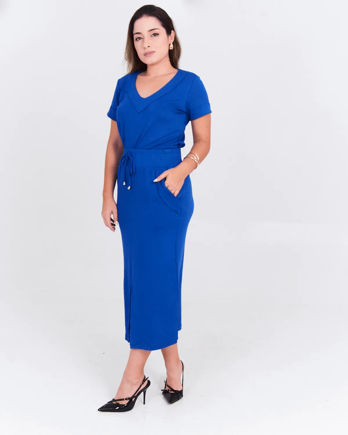 CONJUNTO SAFIRA MOLETINHO/SAIA MARSALA G