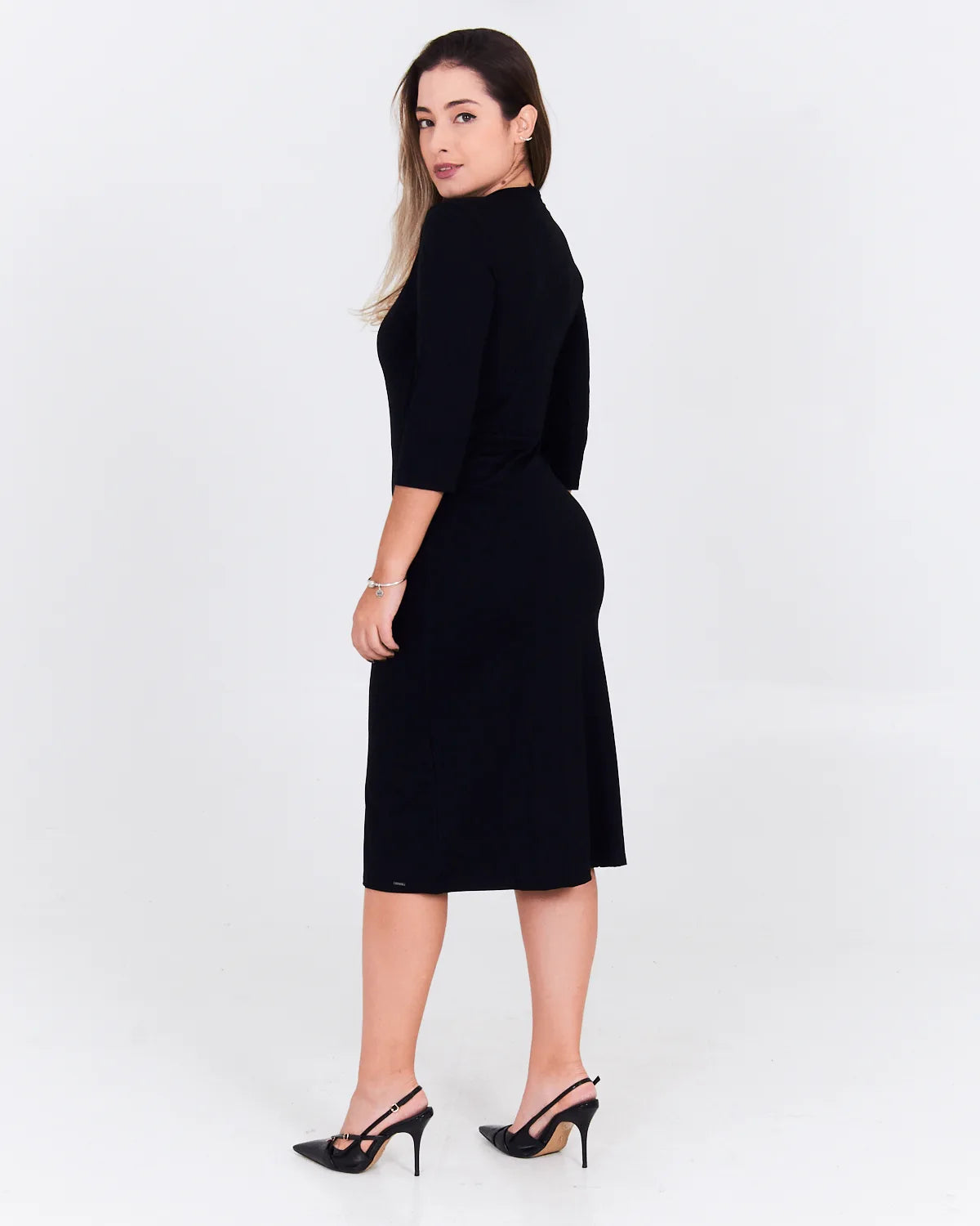 VESTIDO LUNENDER 67757 PRETO REATIVO M