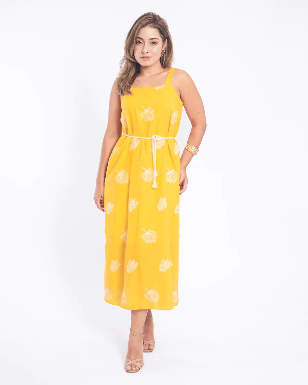 VESTIDO MALWEE 1000123908 AMARELO GG