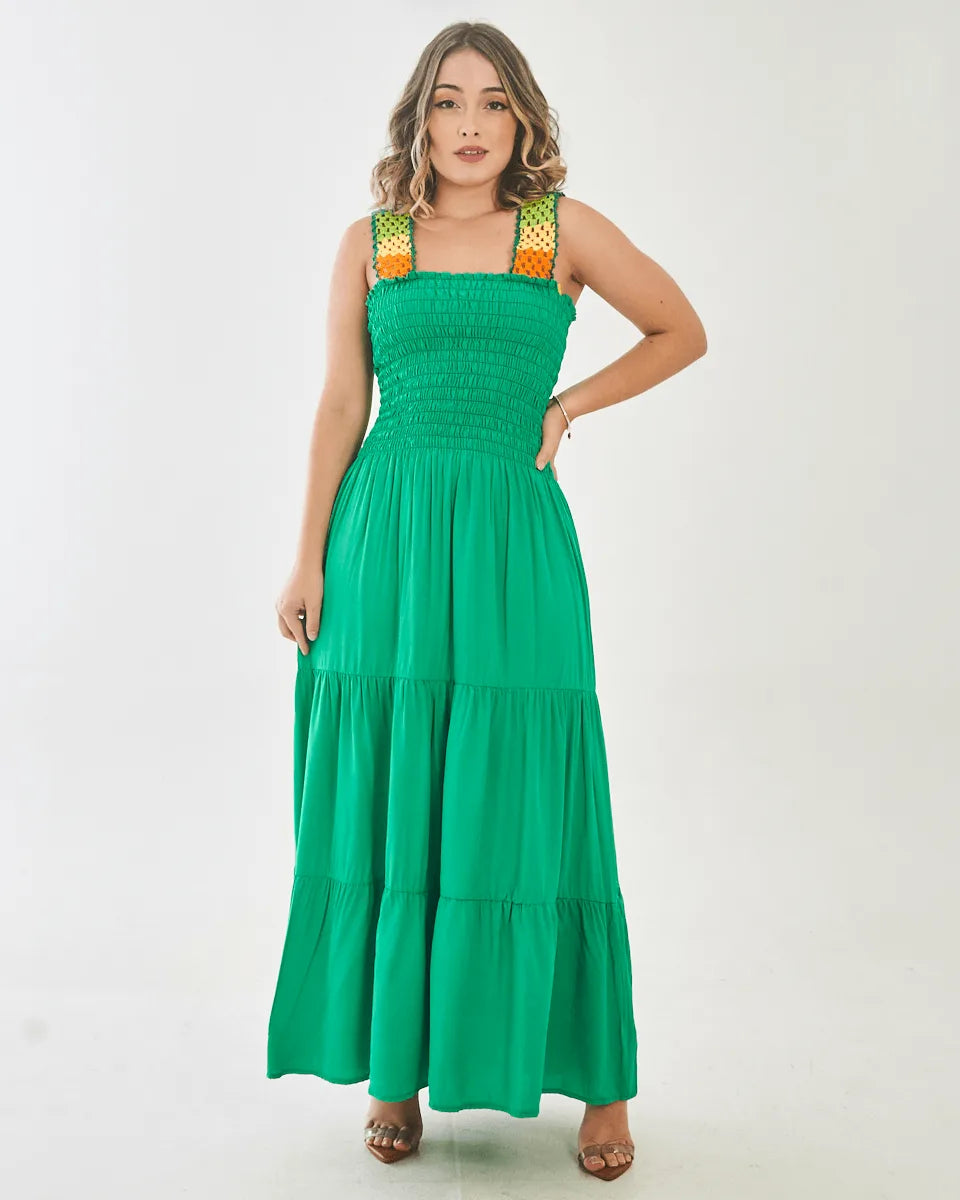 VESTIDO SAFIRA PATY/MANGA
