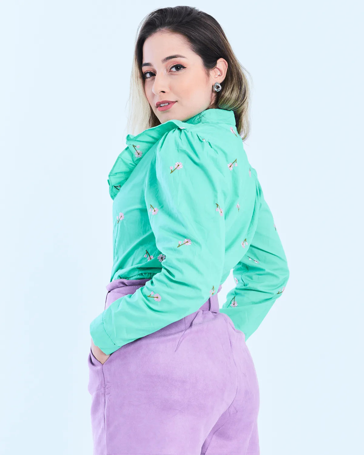 BLUSA J BIA 6012 VERDE G