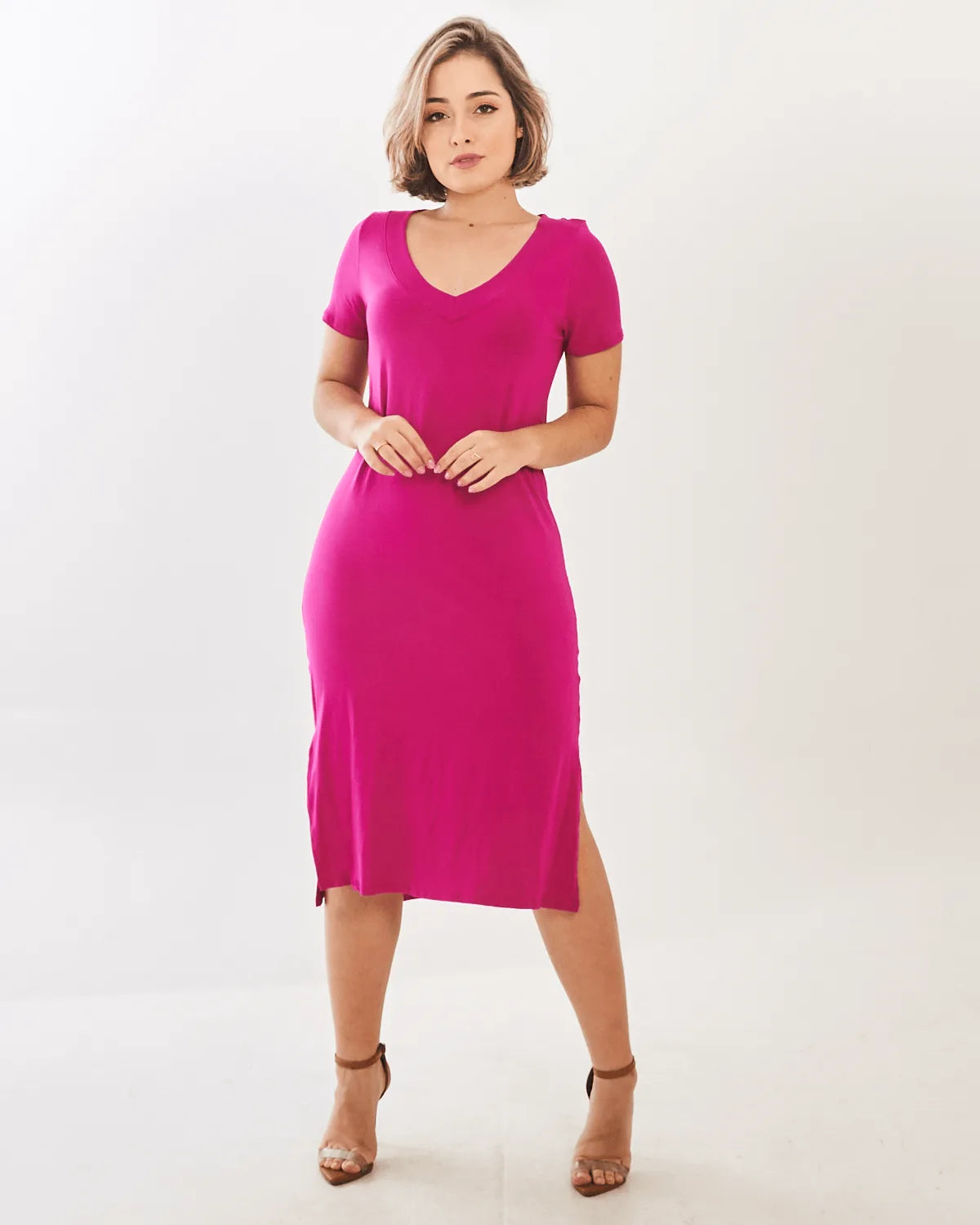 VESTIDO ROVITEX E14258 GROSELHA M