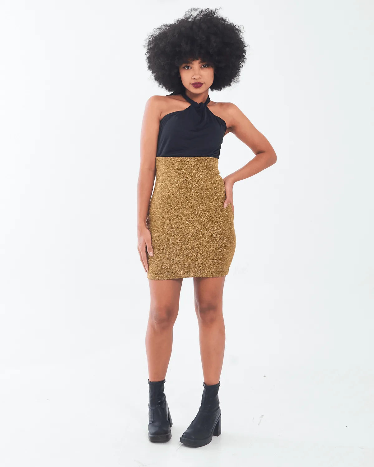 VESTIDO TROPICAL 23371C DOURADO G