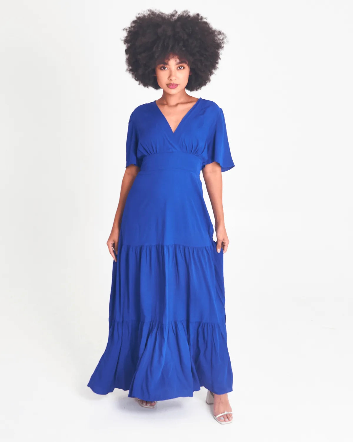 VESTIDO SAFIRA LONGO/V/MANGA BRANCO G