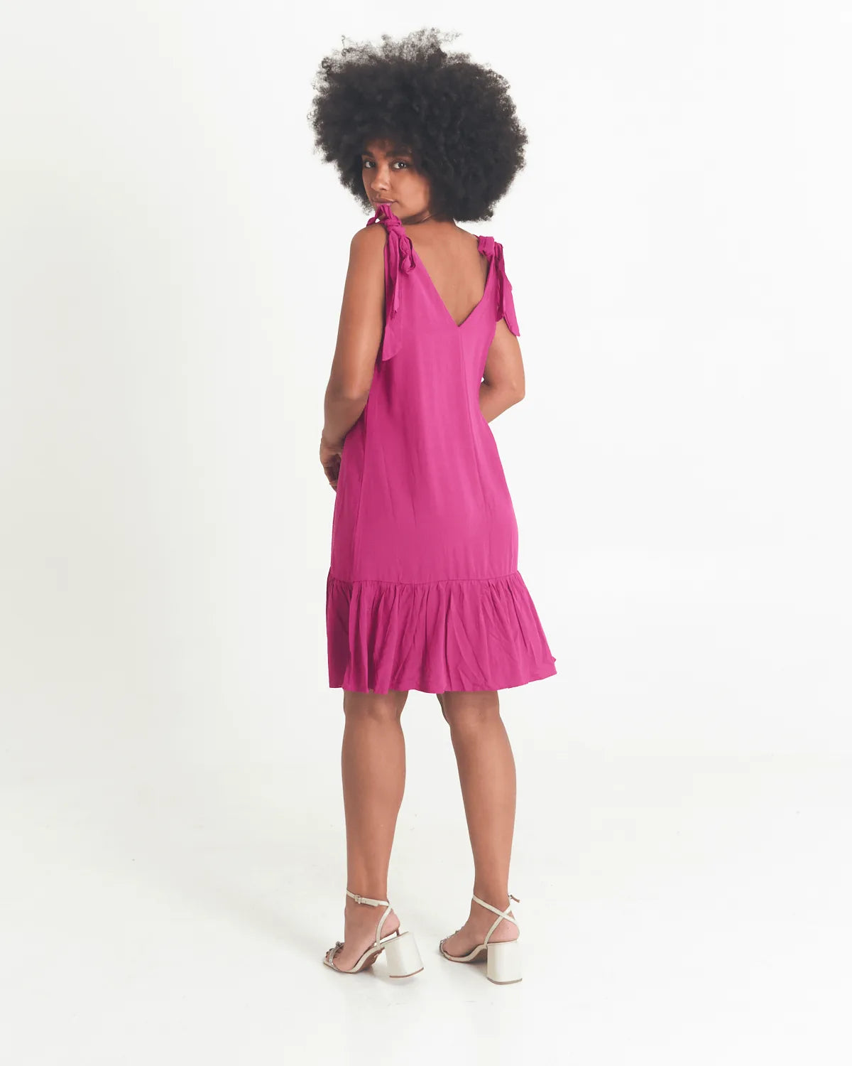 VESTIDO SAFIRA LACO/OMBRO AZUL CANDY M