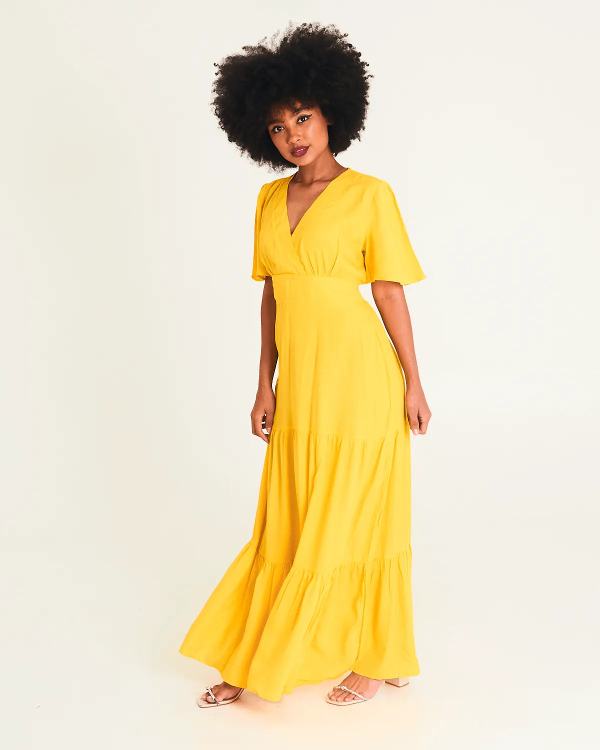 VESTIDO SAFIRA LONGO/V/MANGA BRANCO G
