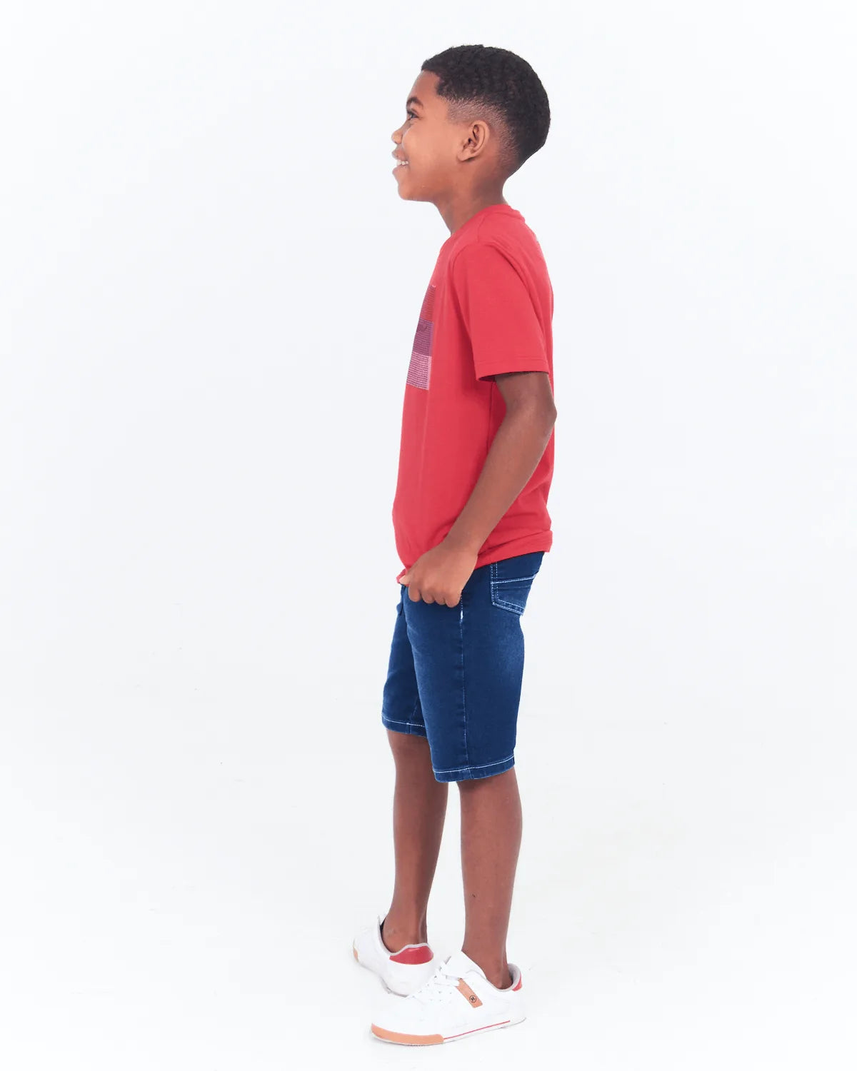 BERMUDA INF CARINHOSO 1000100747 JEANS ESCURO 18