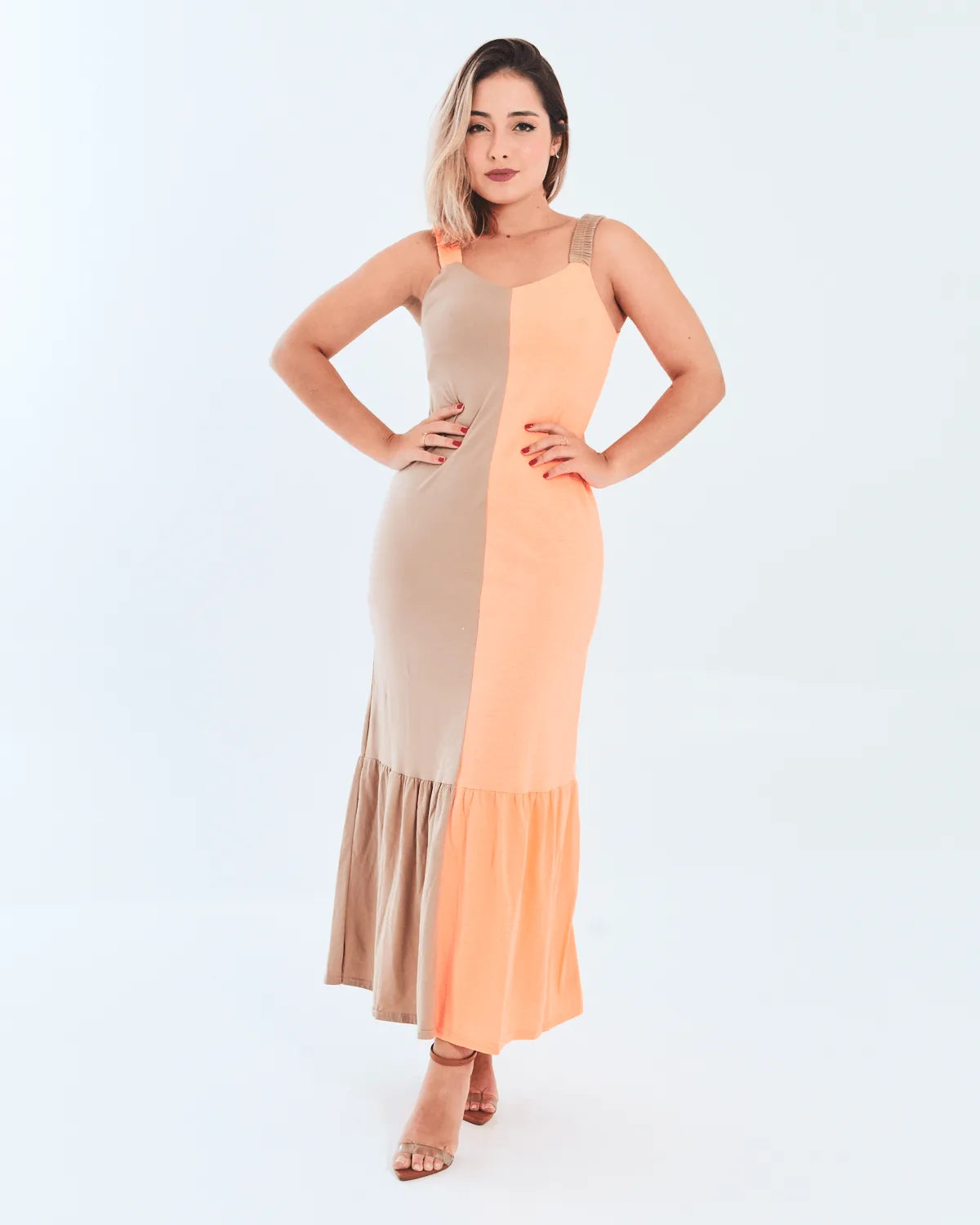 VESTIDO MALWEE 1000102581 ROSA/SALMON PP