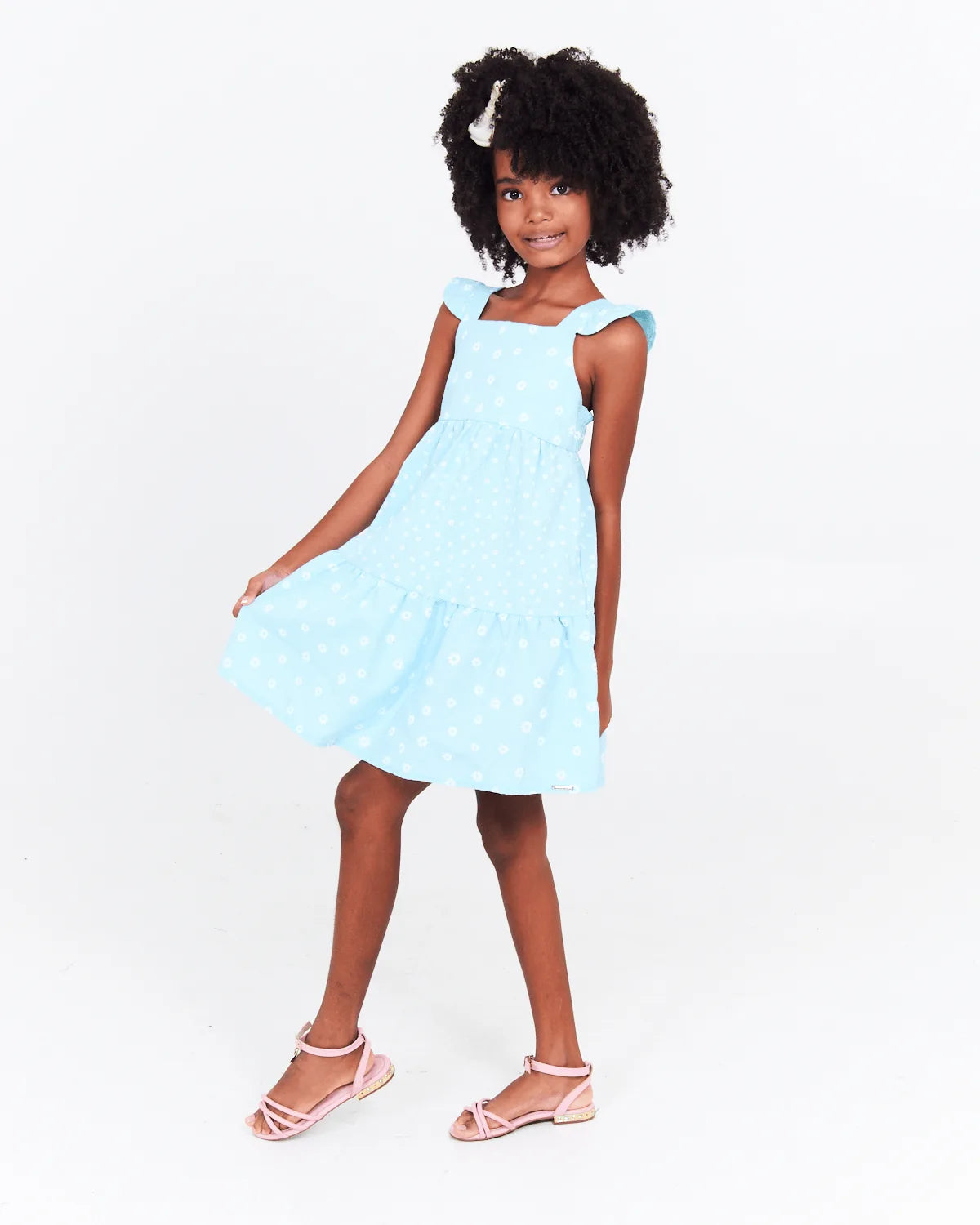 VESTIDO INF LUNENDER 37294 FLOR BEGE 03