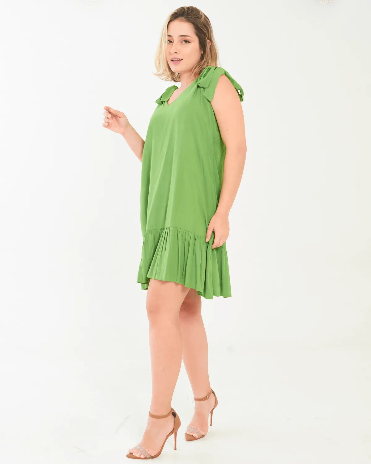 VESTIDO SAFIRA LACO/OMBRO AZUL CANDY M