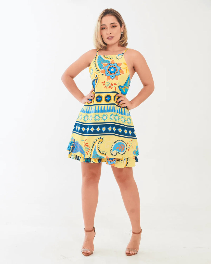 VESTIDO ANYLOOK ESTAMPADO ALCA