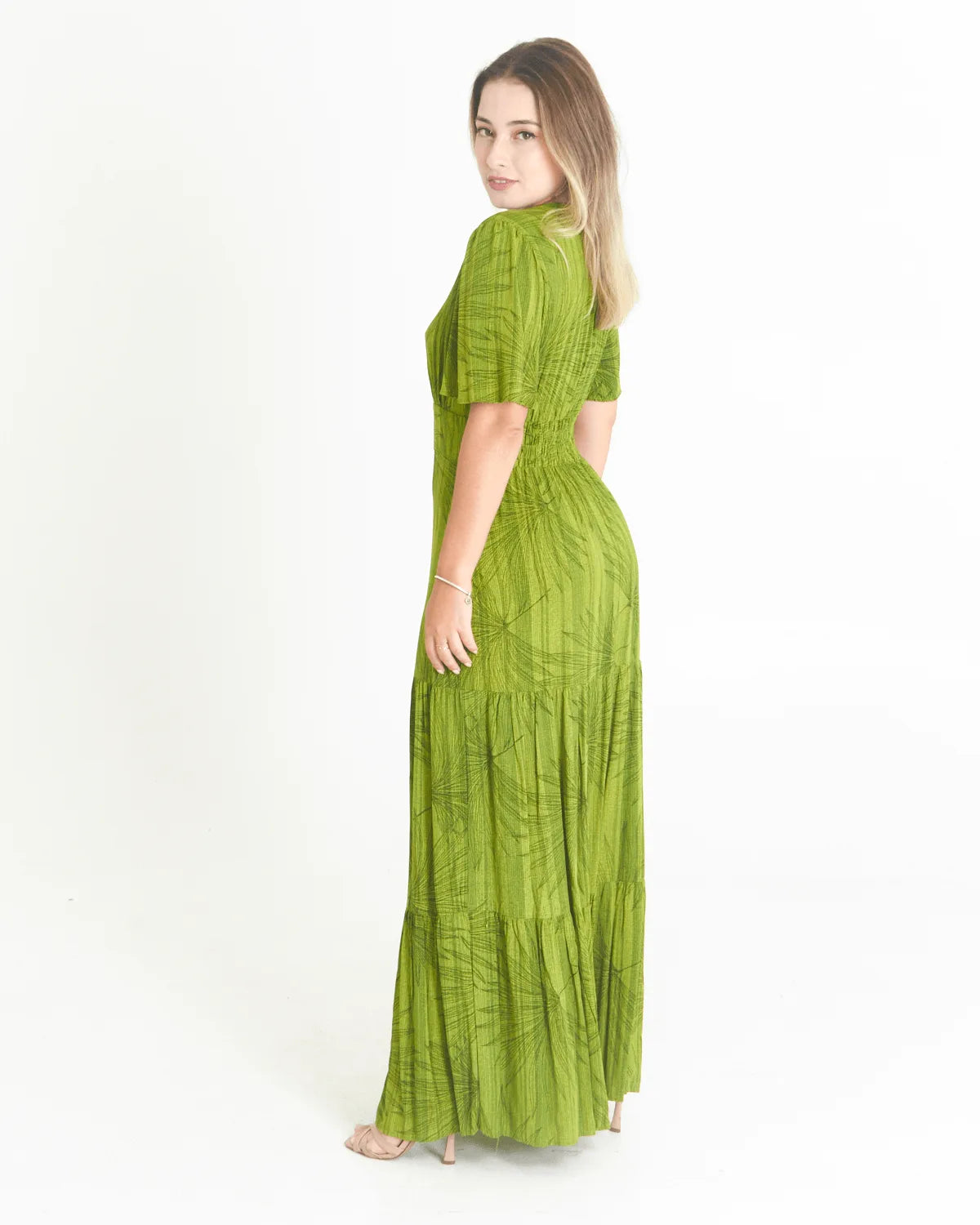 VESTIDO SAFIRA LONGO/V/MANGA BRANCO G