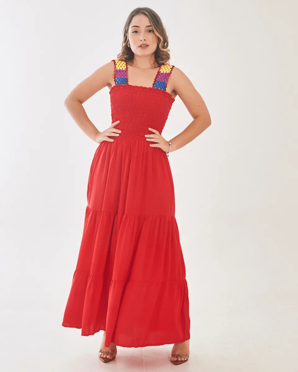 VESTIDO SAFIRA PATY/MANGA