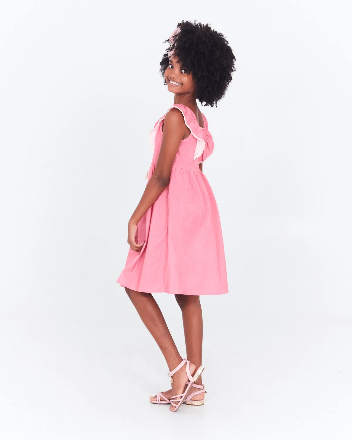 VESTIDO INF LUNENDER 46588 ROSA 01