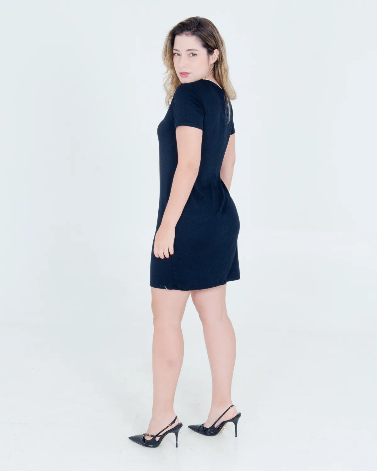 VESTIDO LUNENDER 49483 PRETO M