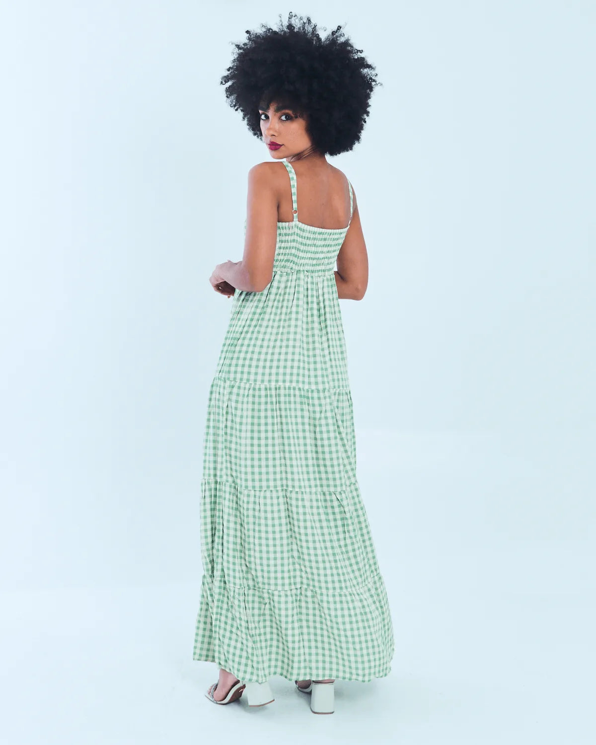 VESTIDO SAFIRA XDREZ VICK PINK G