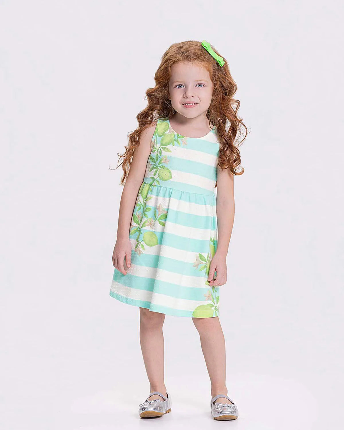 VESTIDO INF LUNENDER 46597 VERDE 02