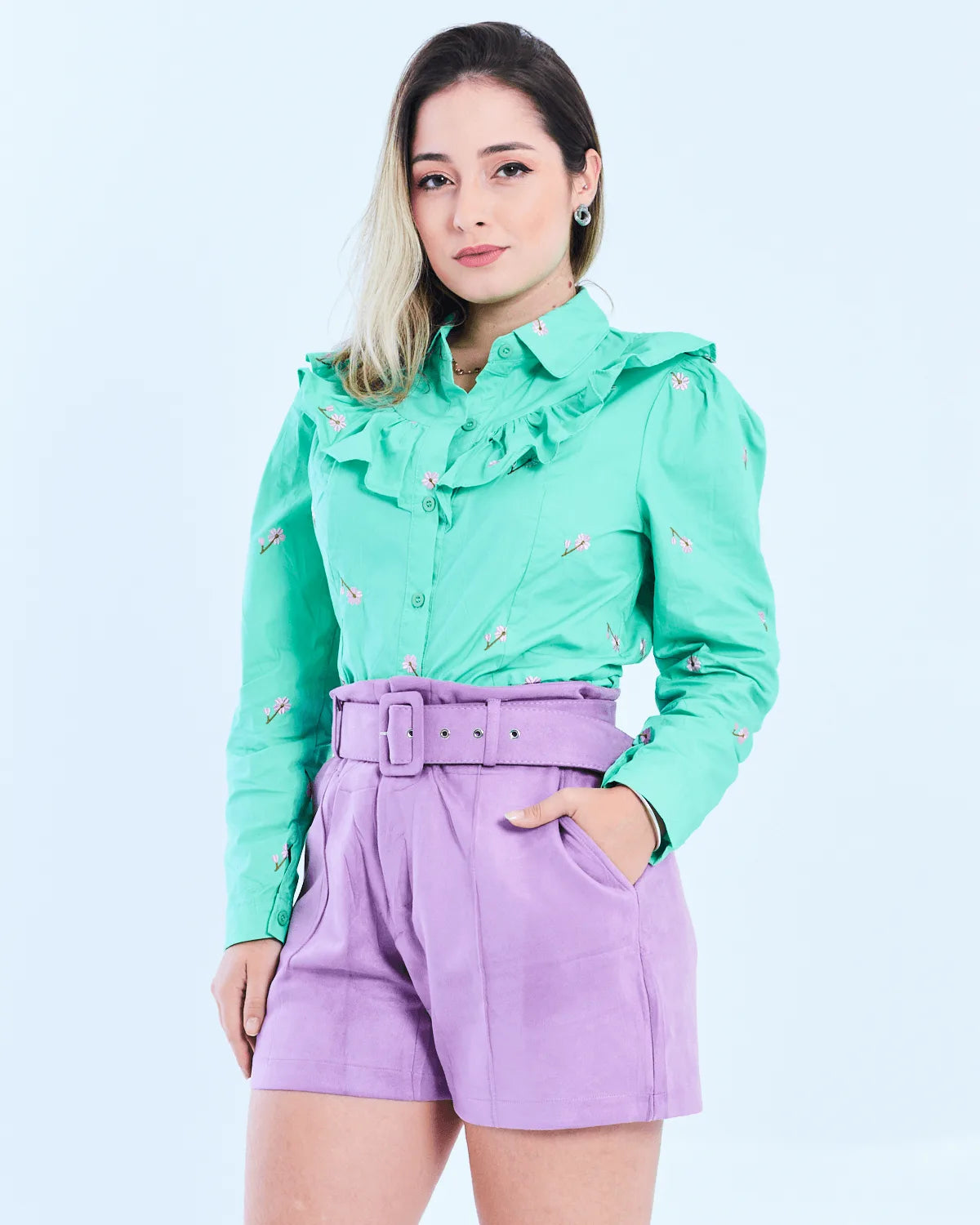 BLUSA J BIA 6012 VERDE G