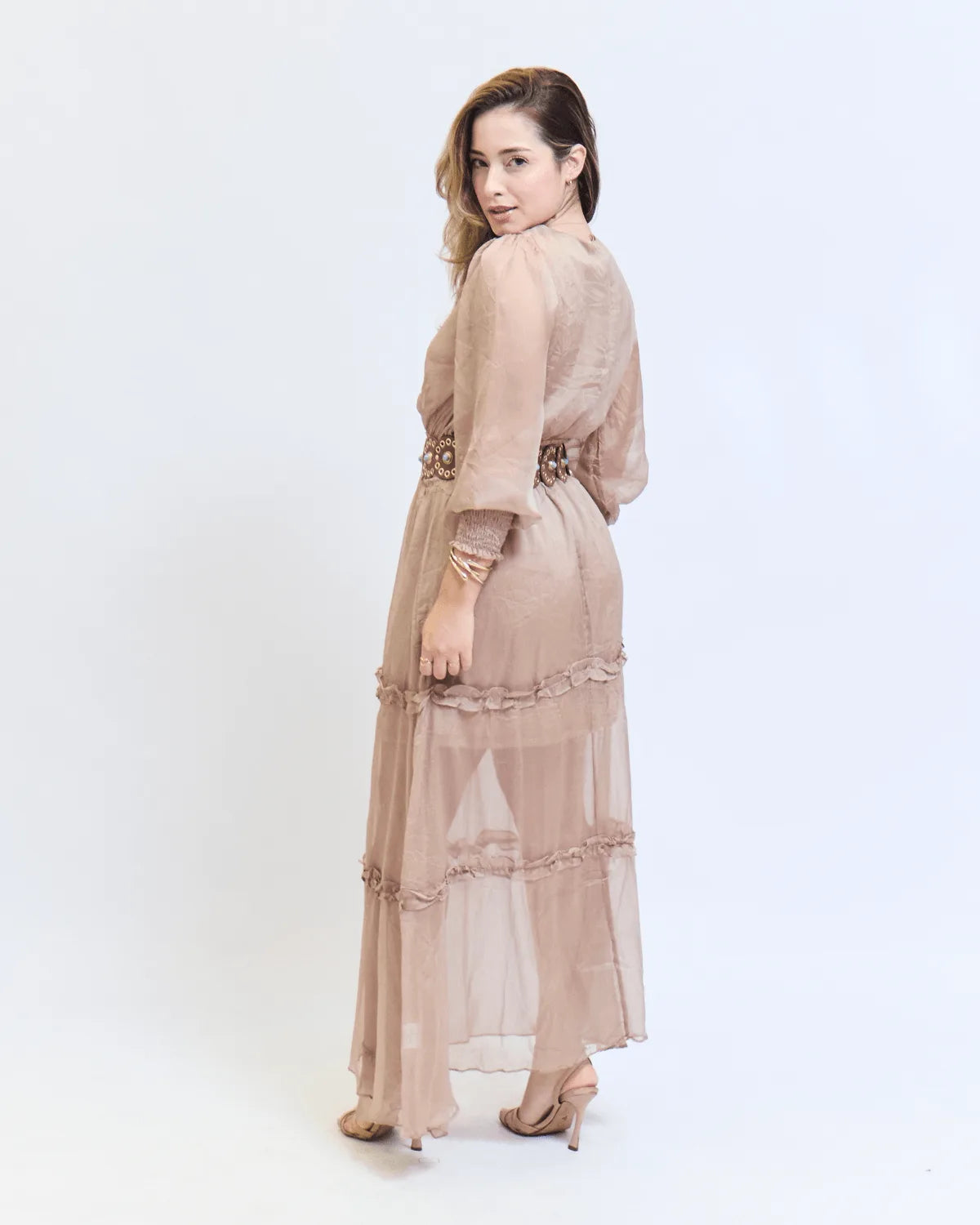VESTIDO BELINA AA8325 BEGE M