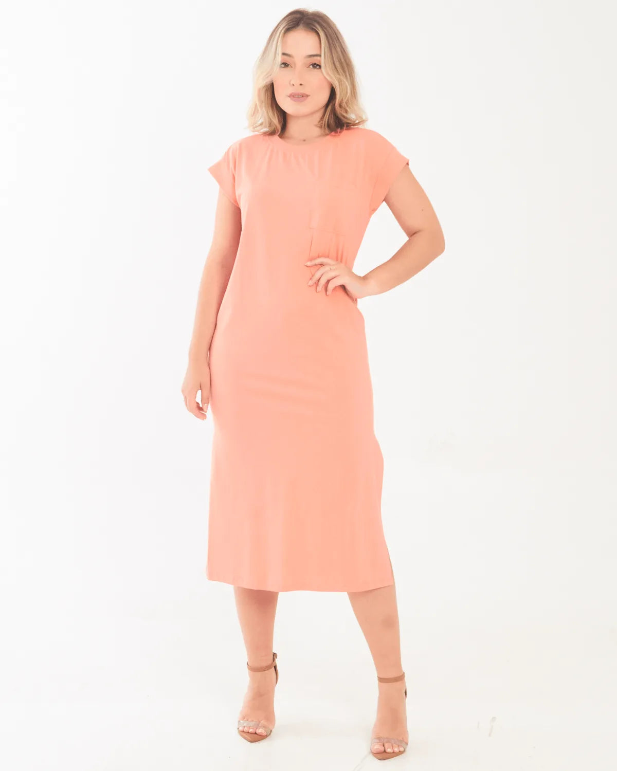 VESTIDO MALWEE 1000106876 SALMAO P