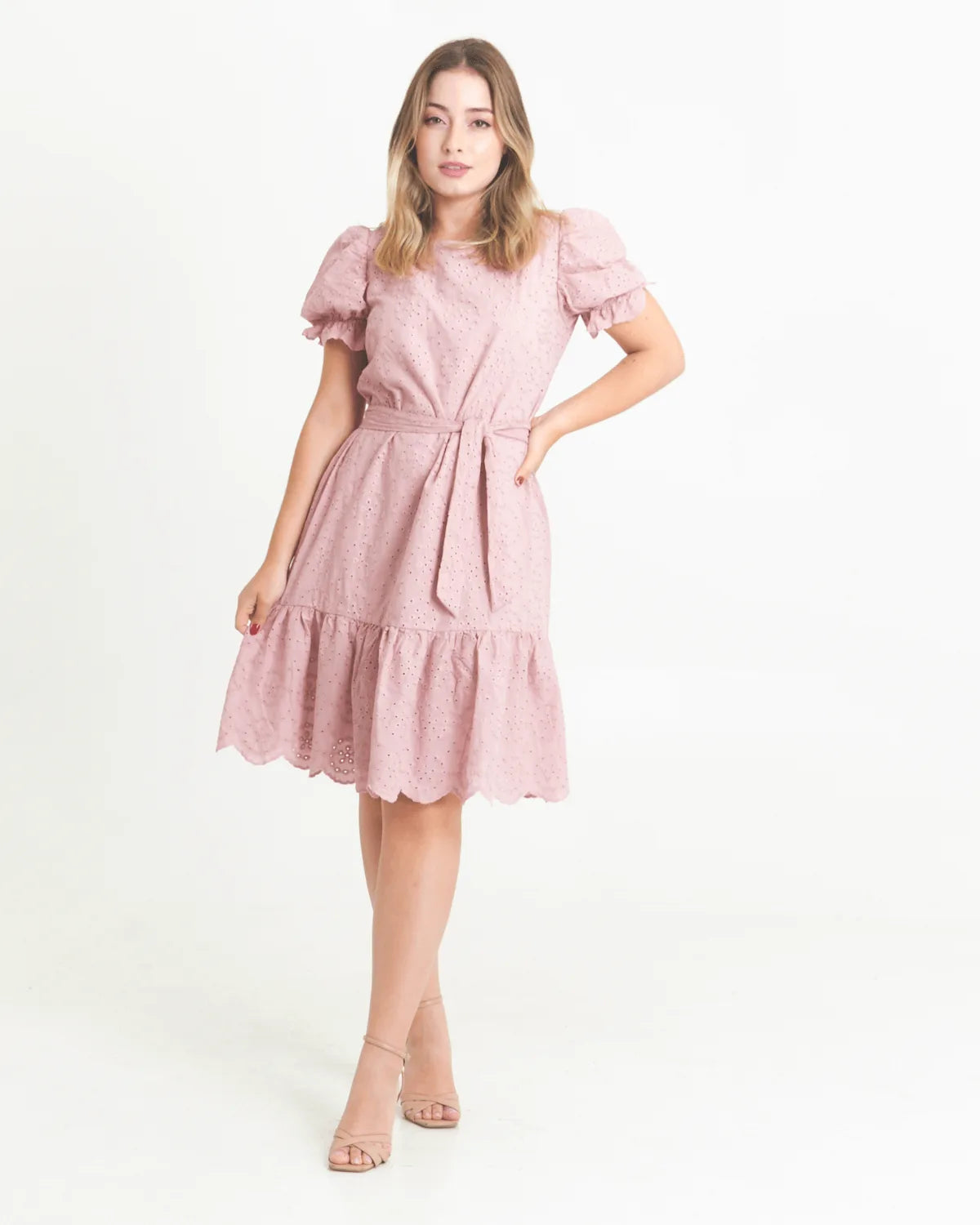 VESTIDO SAFIRA LAISE MANGA PRINCESA