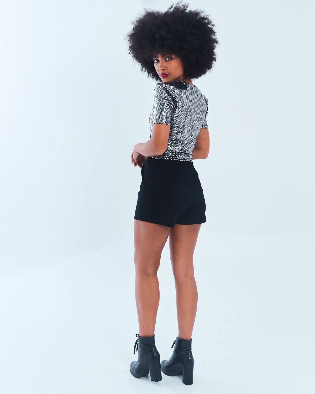 SHORT/ SAIA GROOVY 05267 PRETO G