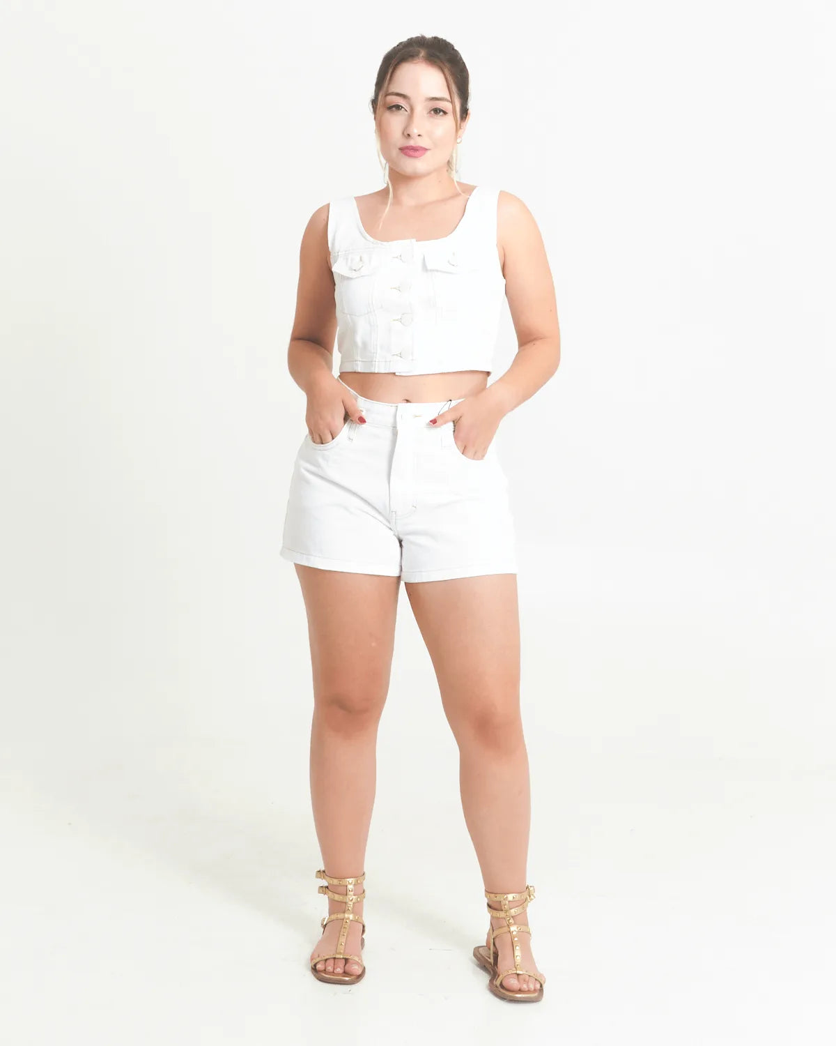 SHORT CARINHOSO 1000113938 BRANCO 46