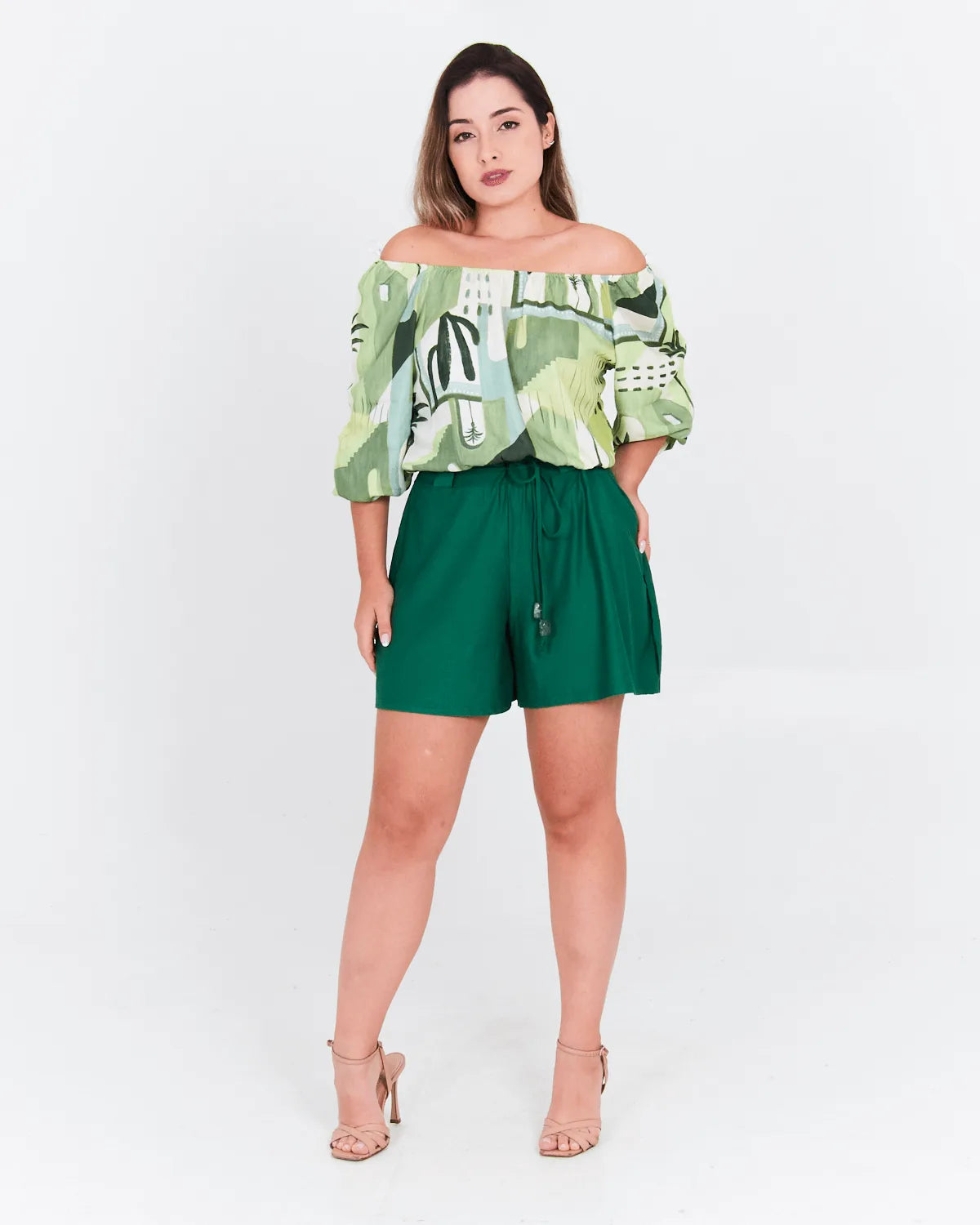 SHORT LUNENDER 26137 VERDE SPINACH M