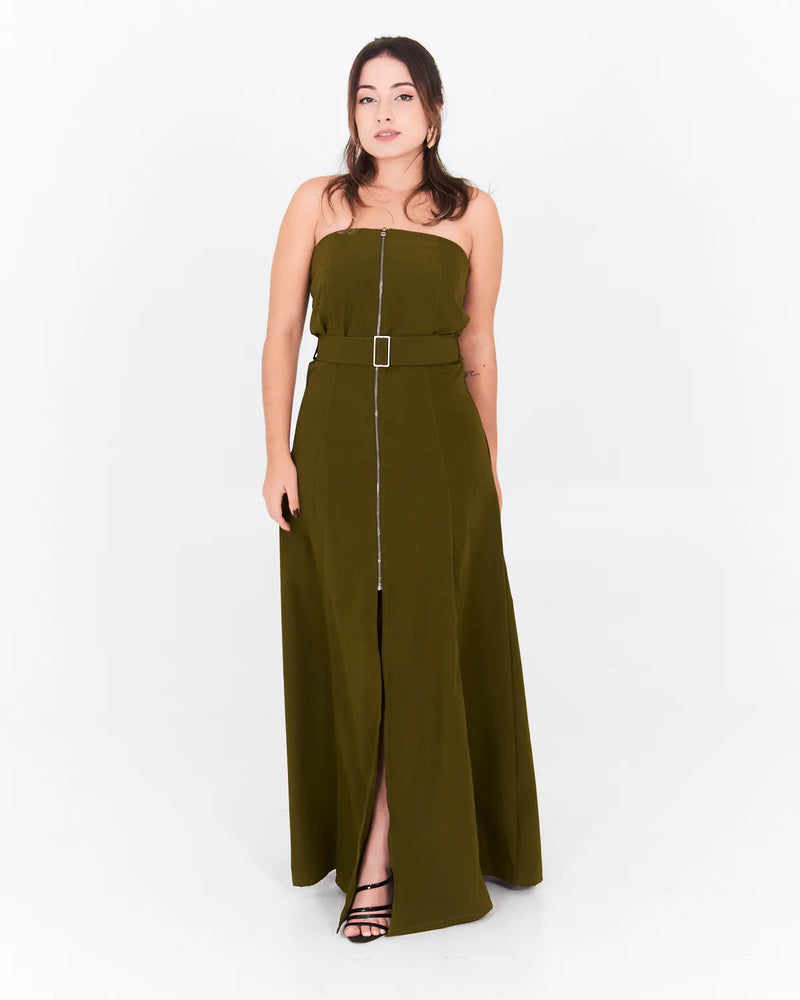 VESTIDO IRIS MIDI ZIPER