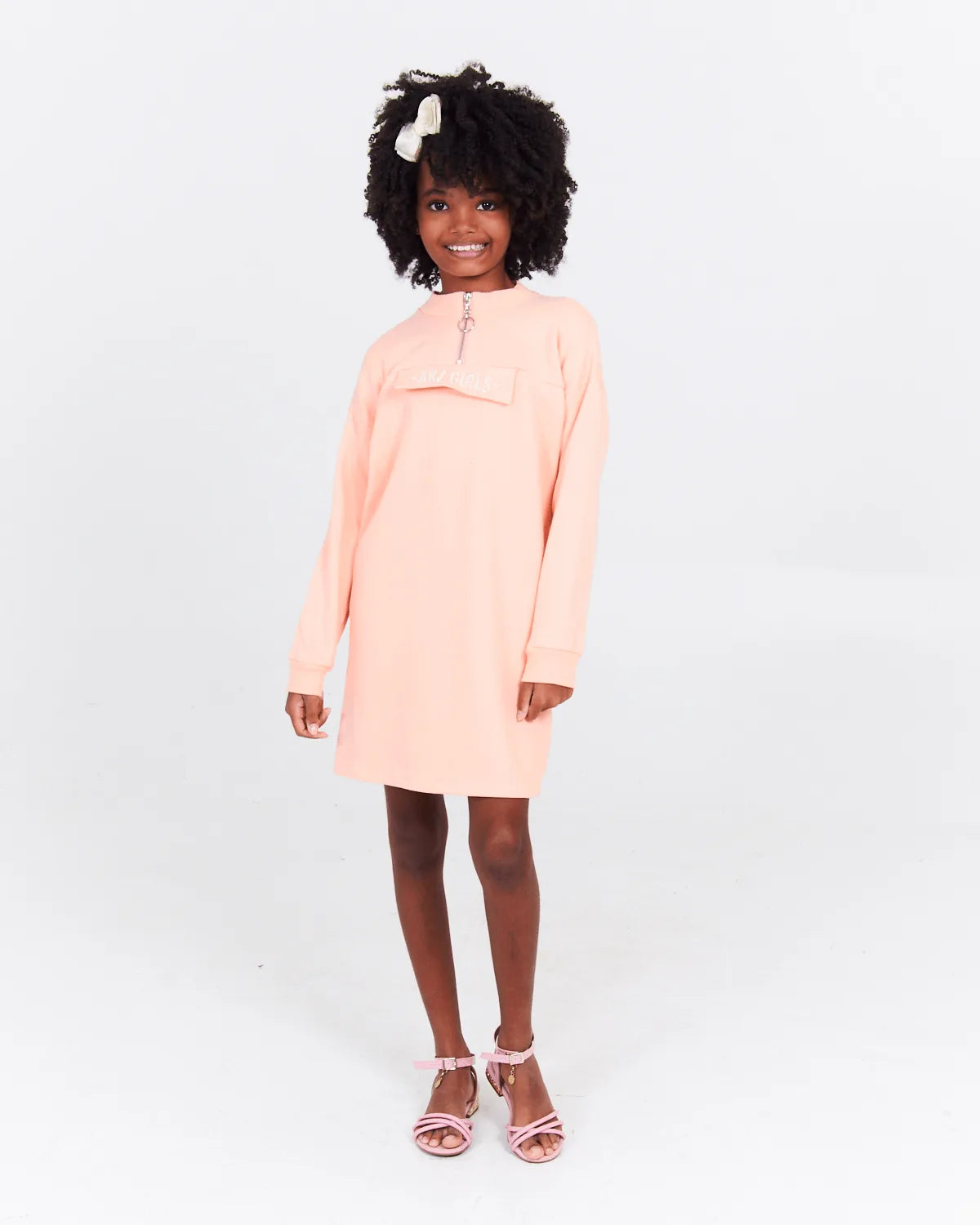 VESTIDO INF LUNENDER 67875 AMAREL MOSTAZA 10