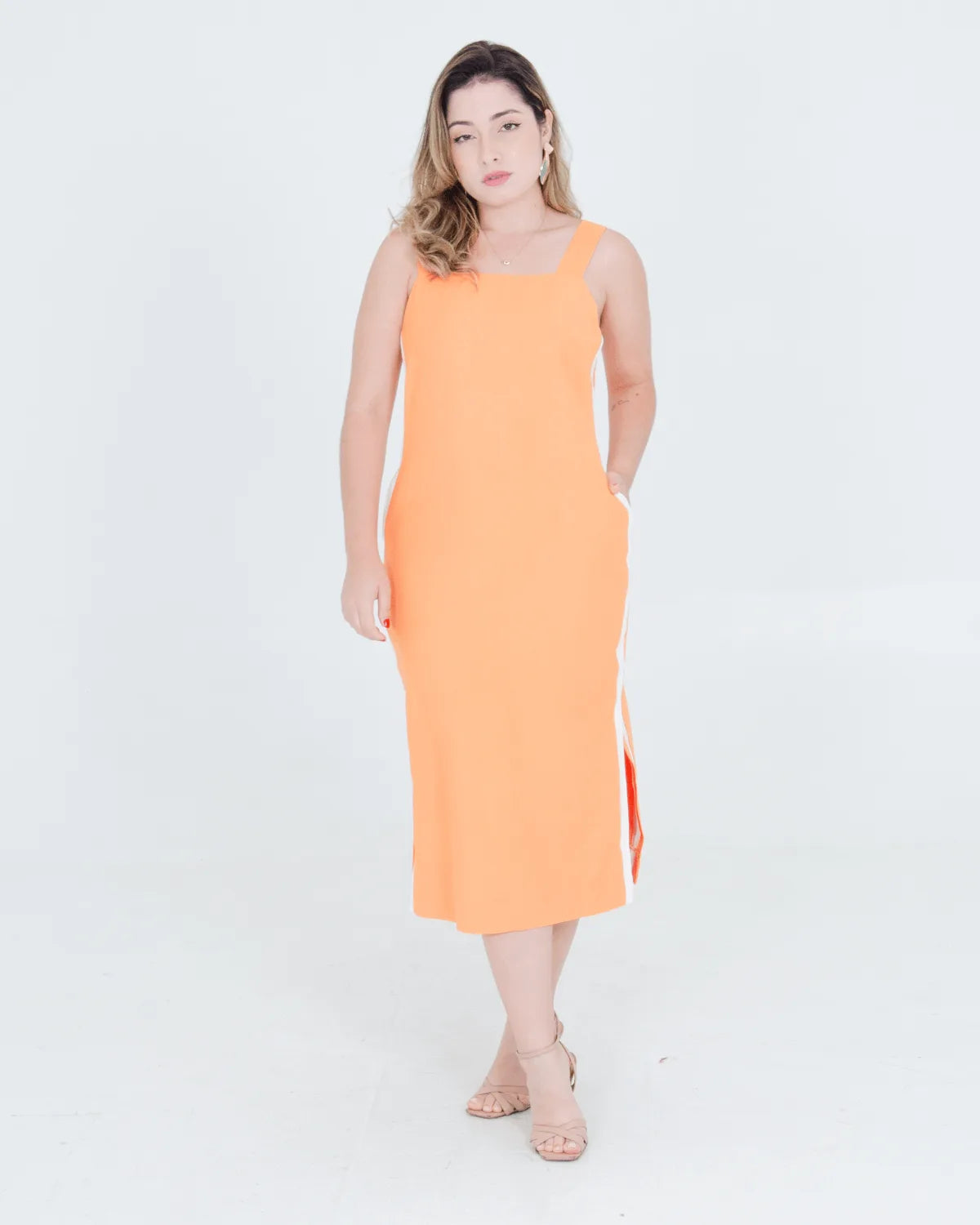 VESTIDO MI&CO 1420 SALMON G