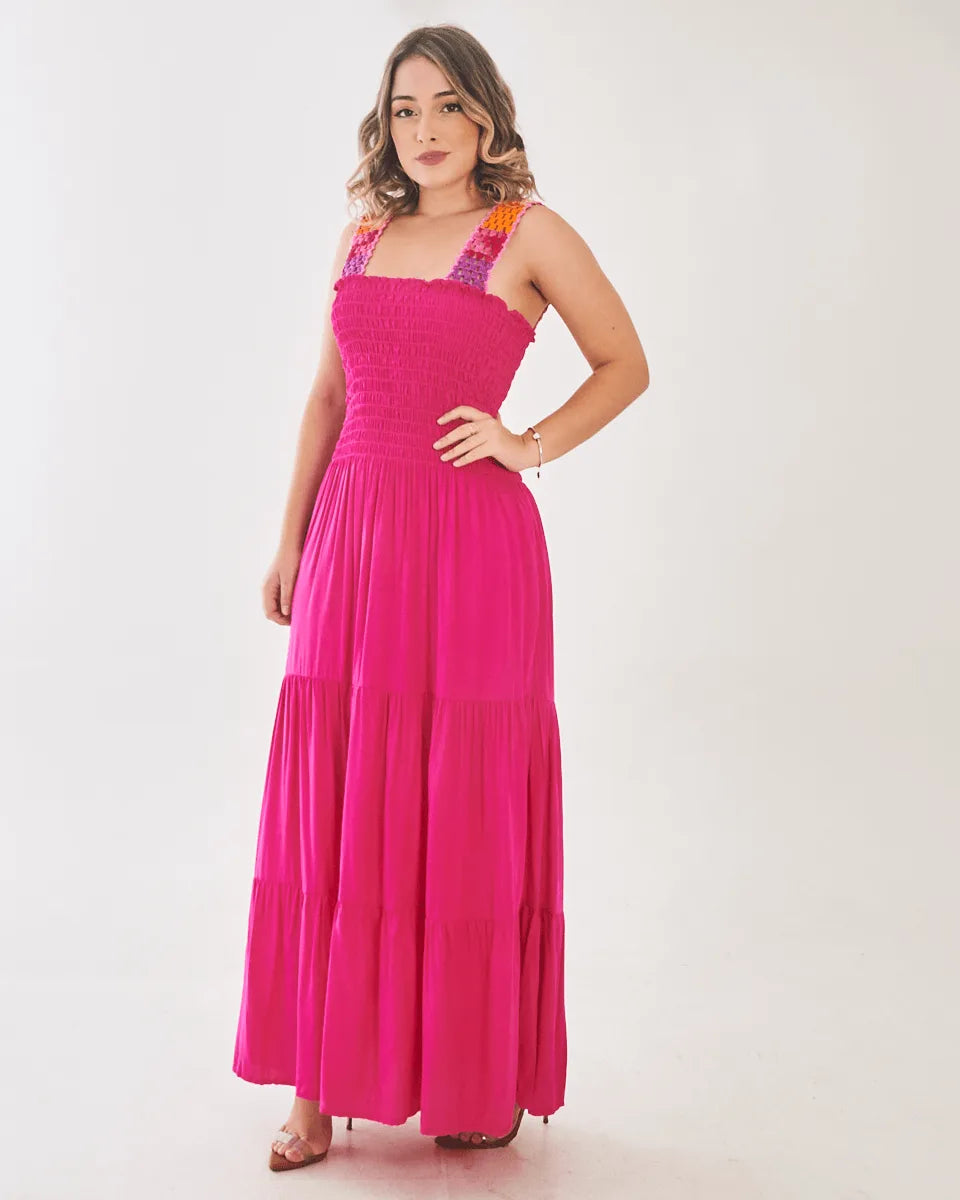 VESTIDO SAFIRA PATY/MANGA