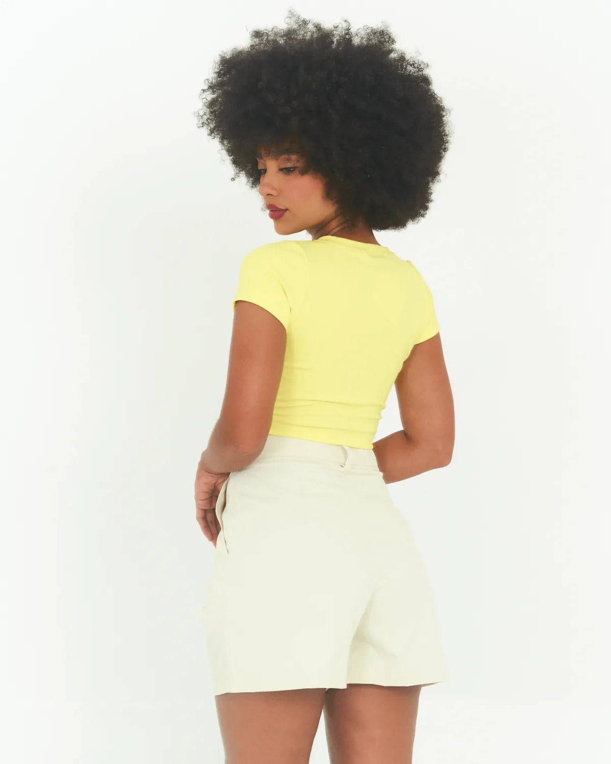 CROPPED GROOVY 31004 AMARELO FLUOR P